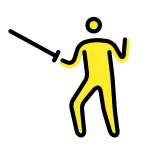 Person Fencing SVG Icon